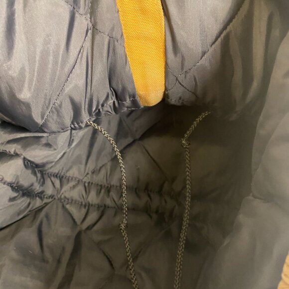 Vintage Tan Carhartt Arctic Jacket Full Zip Removable Hood Quilt Lining Medium - Picture 7 of 7